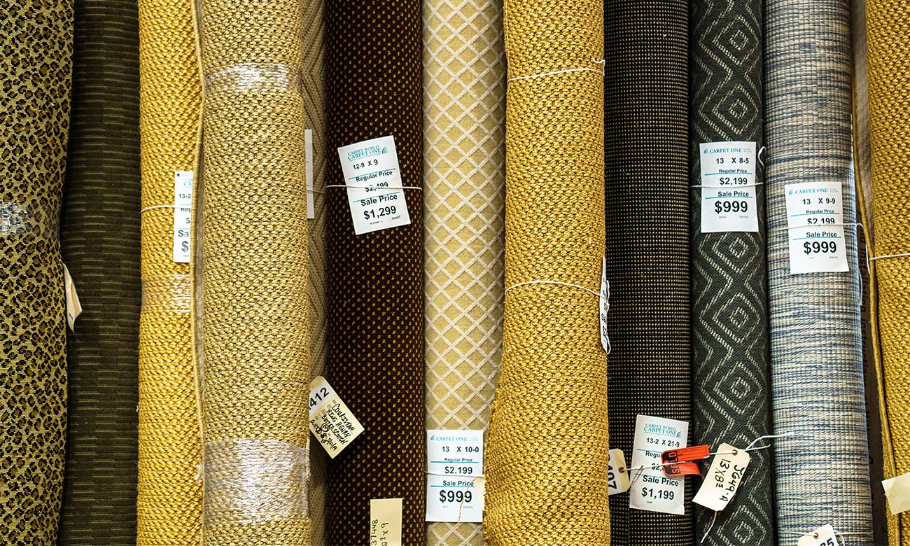 Carpet One Lexington Showroom Area Rug Samples